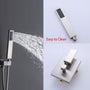 10-inch Wall Mounted Square Rainfall Shower System with Rough-in Valve