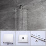 10-inch Wall Mounted Square Rainfall Shower System with Rough-in Valve