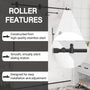 60"x76" Single Sliding Frameless Shower Door in Matte Black/Brushed Nickel/Chrome, 5/16" Thick Tempered Glass with SGCC Certification, Reversible Design