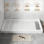 60"x36" White SMC Rectangle Single Threshold Shower Pan Base