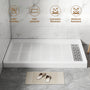 60"x32" White SMC Single Threshold Alcove Shower Pan Base