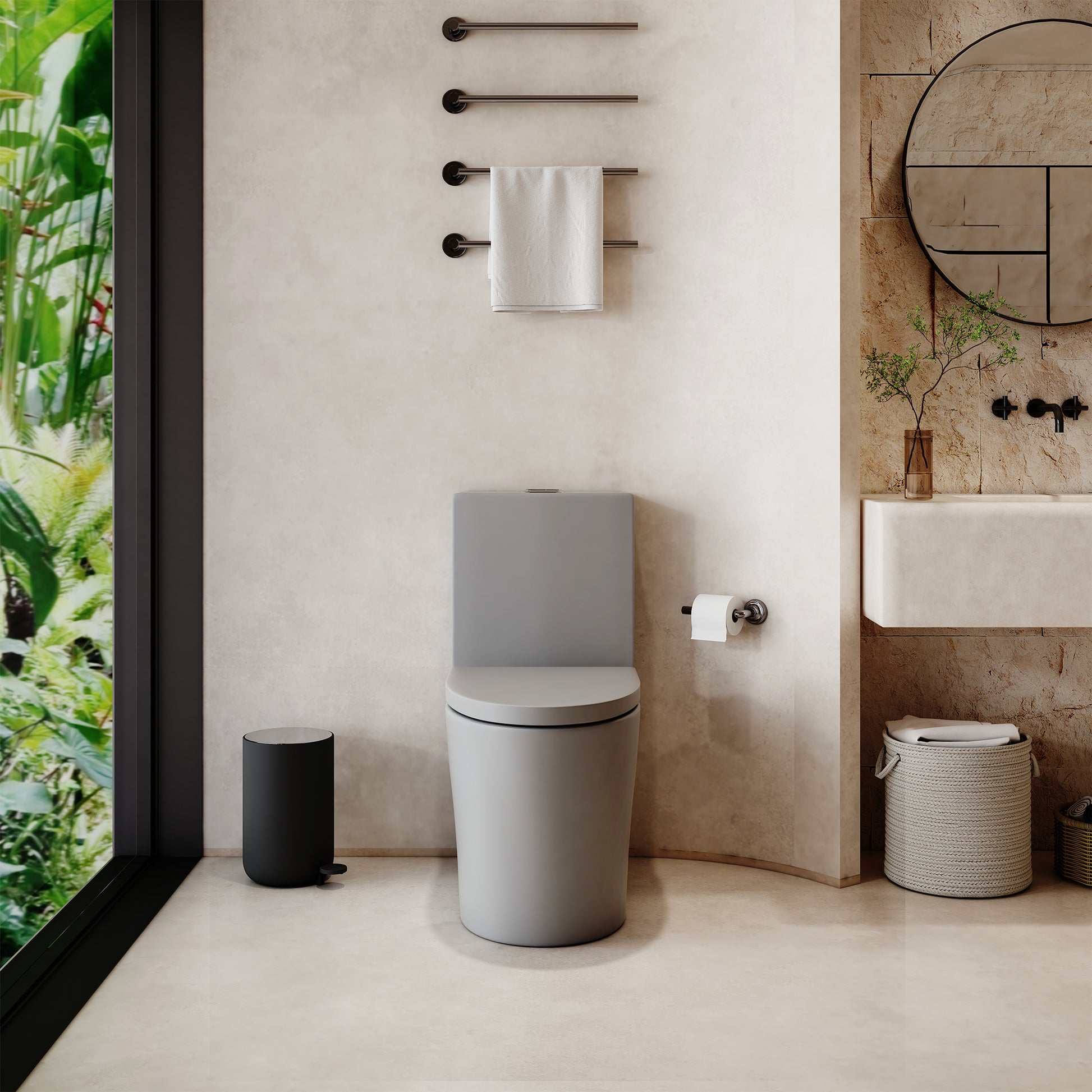 Elongated One Piece Toilet Dual Flush 1.1/1.6 GPF Water-Saving Design