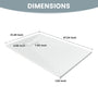 European-Style SMC Shower Base with Sleek Marble Texture in Black & White