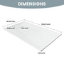 European-Style SMC Shower Base with Sleek Marble Texture in Black & White