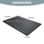 European-Style SMC Shower Base with Sleek Marble Texture in Black & White