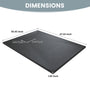 European-Style SMC Shower Base with Sleek Marble Texture in Black & White
