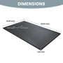 European-Style SMC Shower Base with Sleek Marble Texture in Black & White