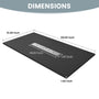 Durable SMC Composite Shower Base Pan with Center Drain in Black & White