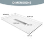 Durable SMC Composite Shower Base Pan with Center Drain in Black & White