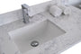 Montary 43' lightning white engineered stone vanity top backsplash