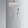Ceiling Mounted Shower System Combo Set with Handheld and 16'Shower head-CASAINC
