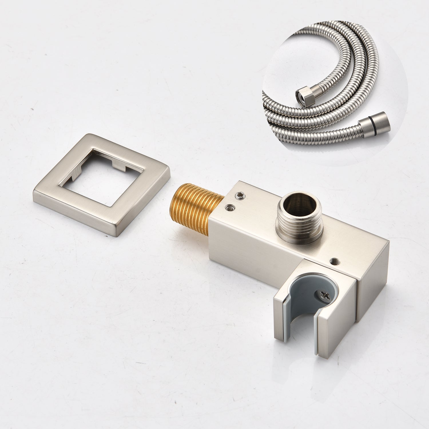 Ceiling Mounted Shower System Combo Set with Handheld and 16'Shower head-CASAINC