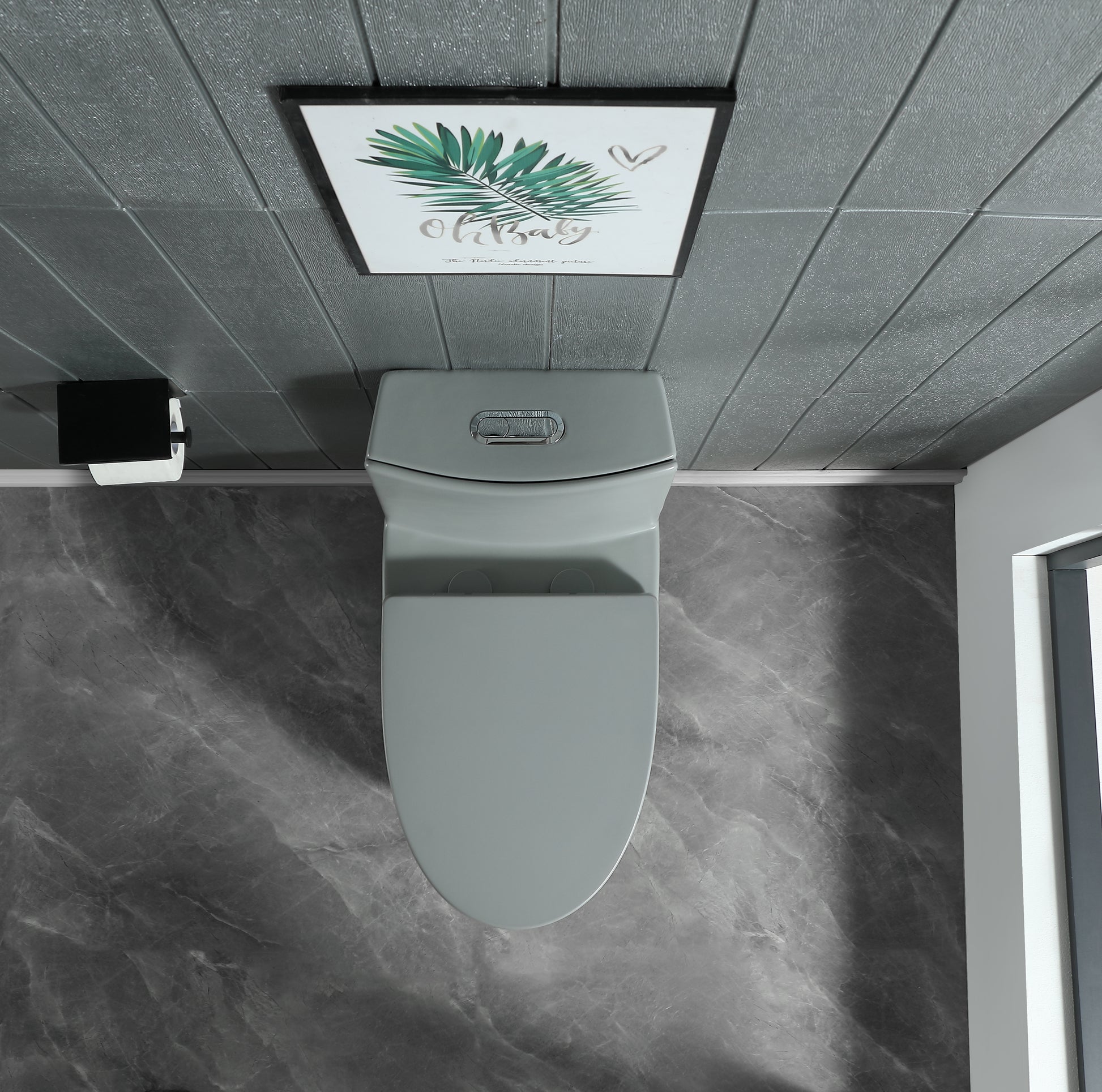 Dual-Flush 1.1/1.6 GPF Elongated One-Piece Toilet with Soft-Close Seat