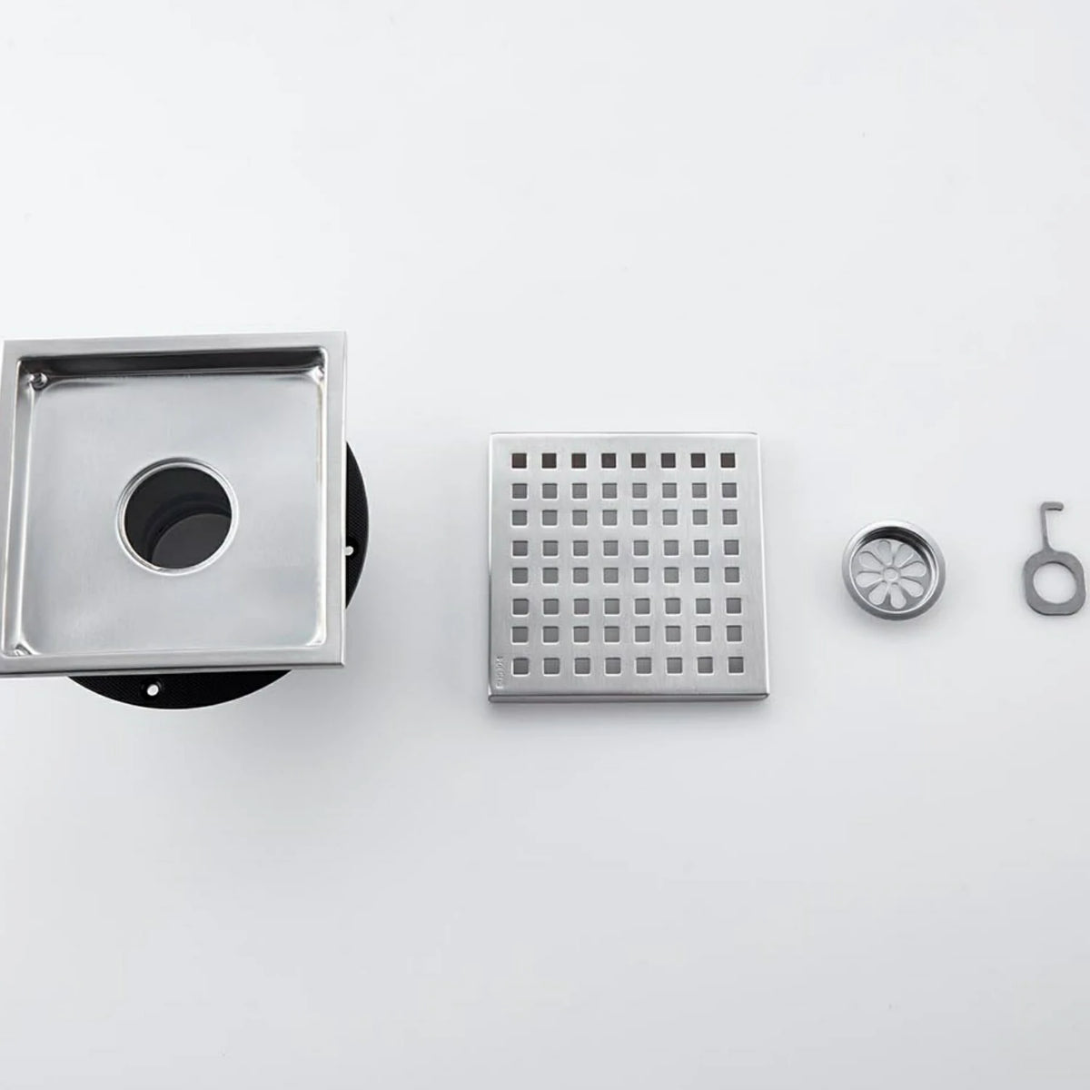Square Grid Stainless Steel Floor Drain Cover for Bathroom
