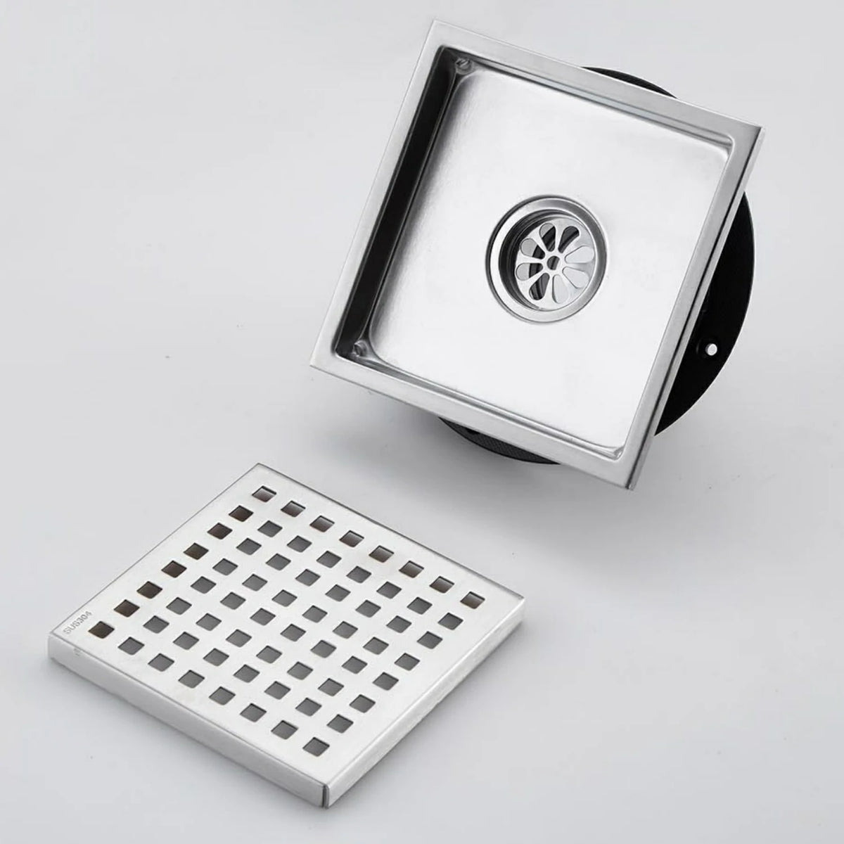 Square Grid Stainless Steel Floor Drain Cover for Bathroom