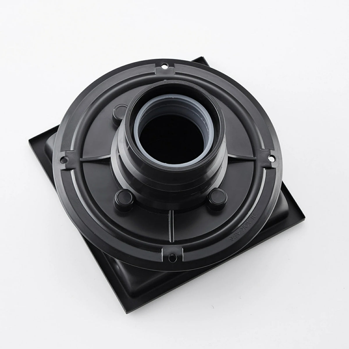 6 Inch Square Stainless Steel Shower Drain with Reversible Tile Insert Cover