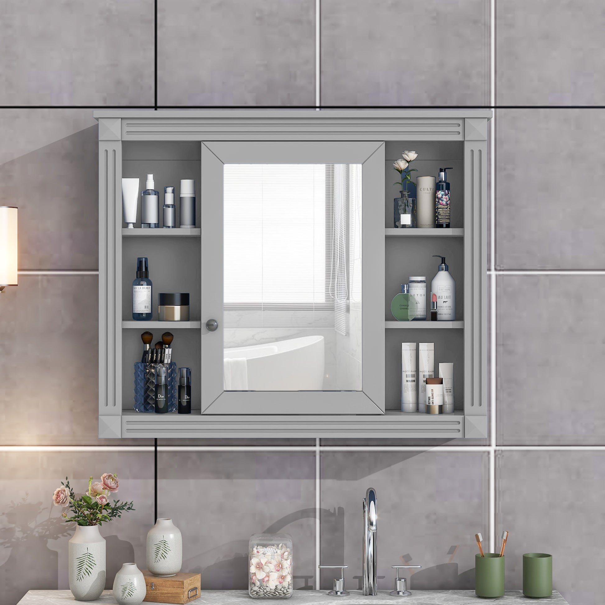 36'' Single Sink Freestanding Bathroom Vanity with 2 Soft Closing Doors and 2 Drawers