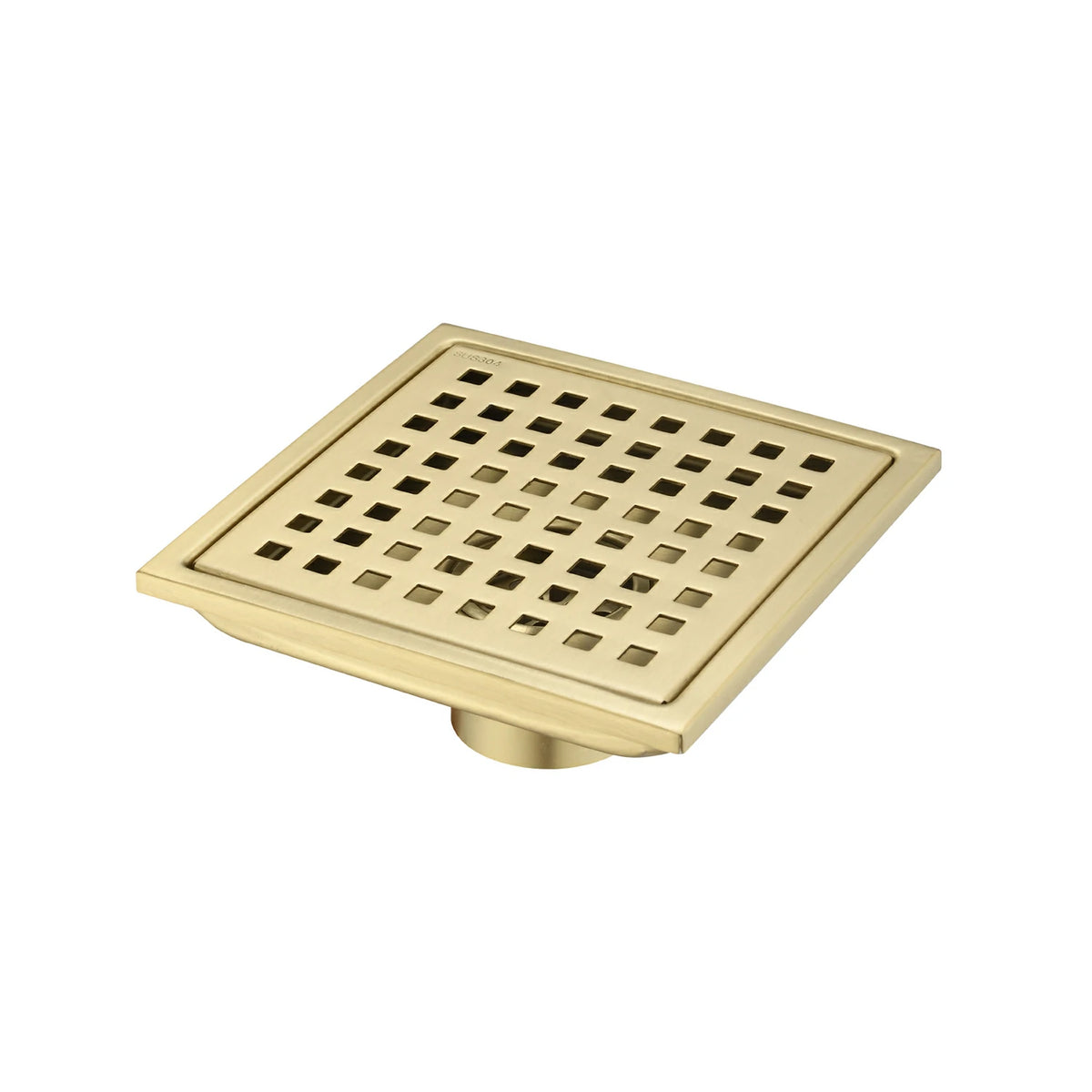 Square Stainless Steel Shower Drain Cover with Grid Design