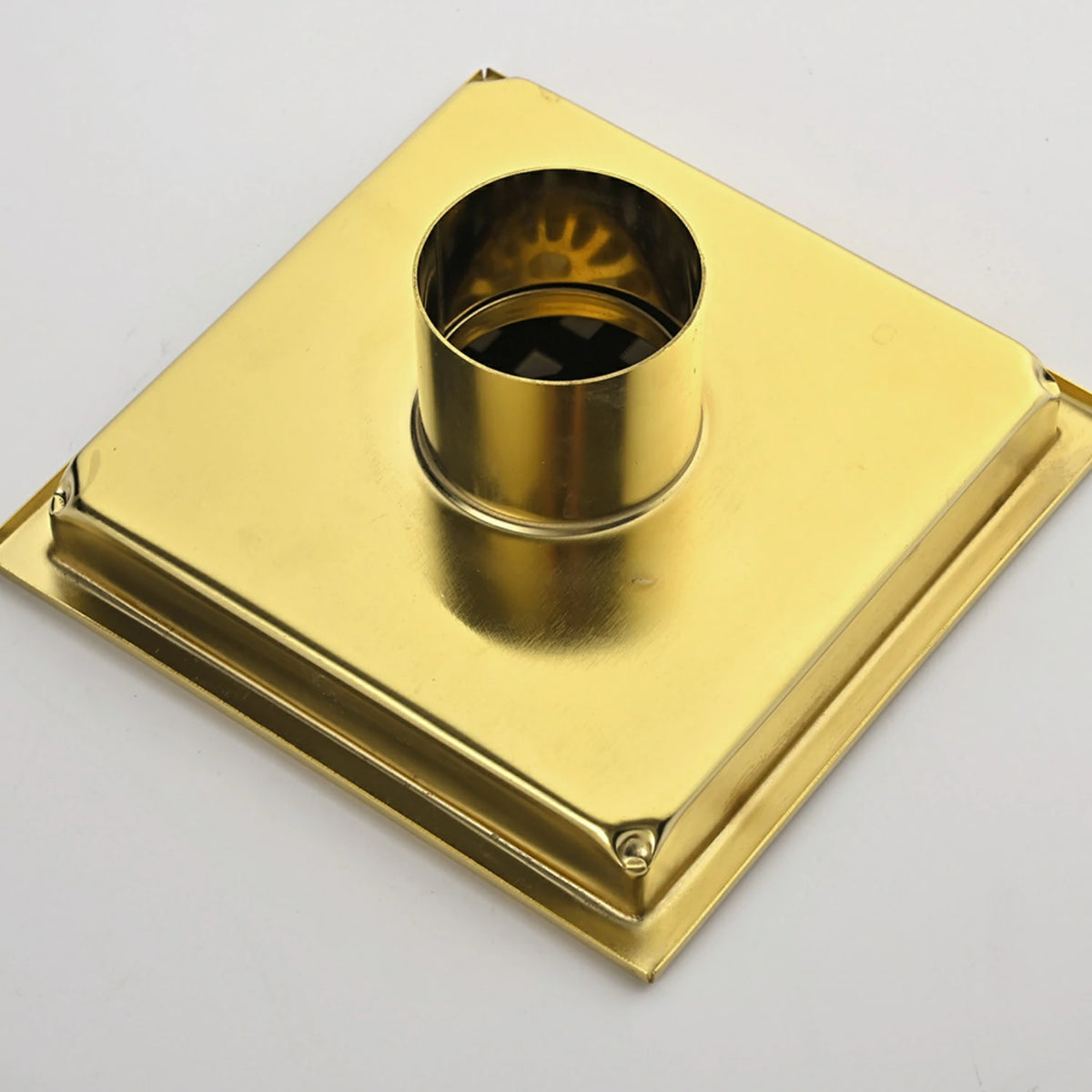 Square Stainless Steel Shower Drain Cover with Grid Design