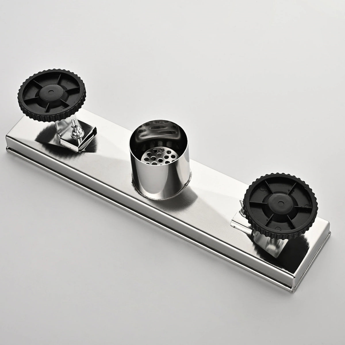 Linear Shower Drain with Reversible Tile Insert Cover Hair Strainer and Leveling Feet