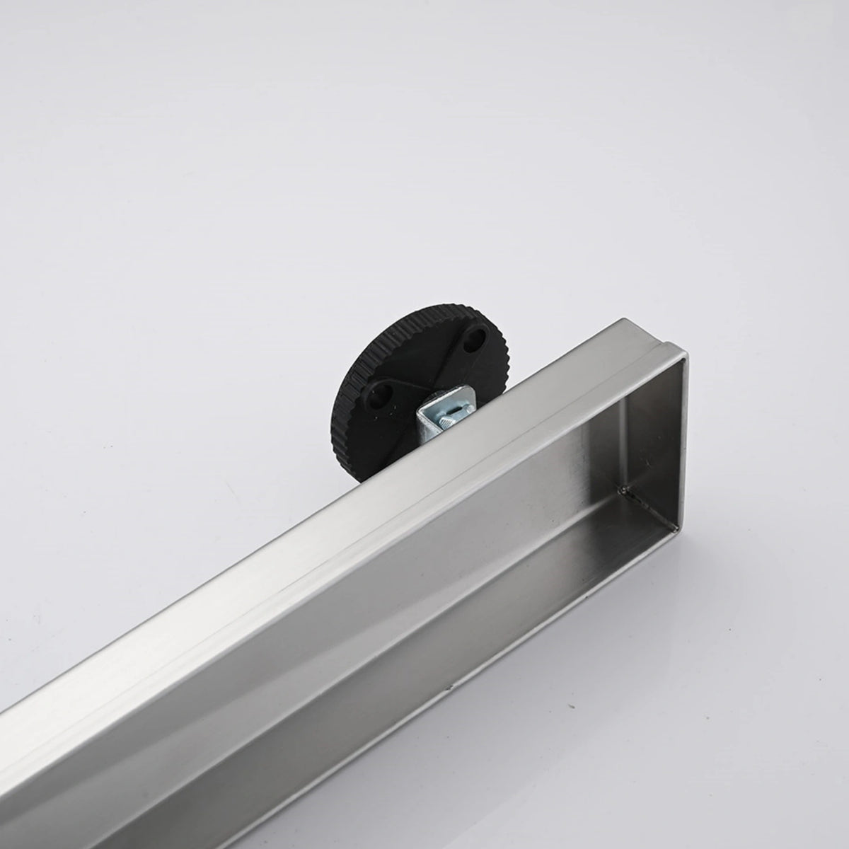 Linear Shower Drain with Reversible Tile Insert Cover Hair Strainer and Leveling Feet