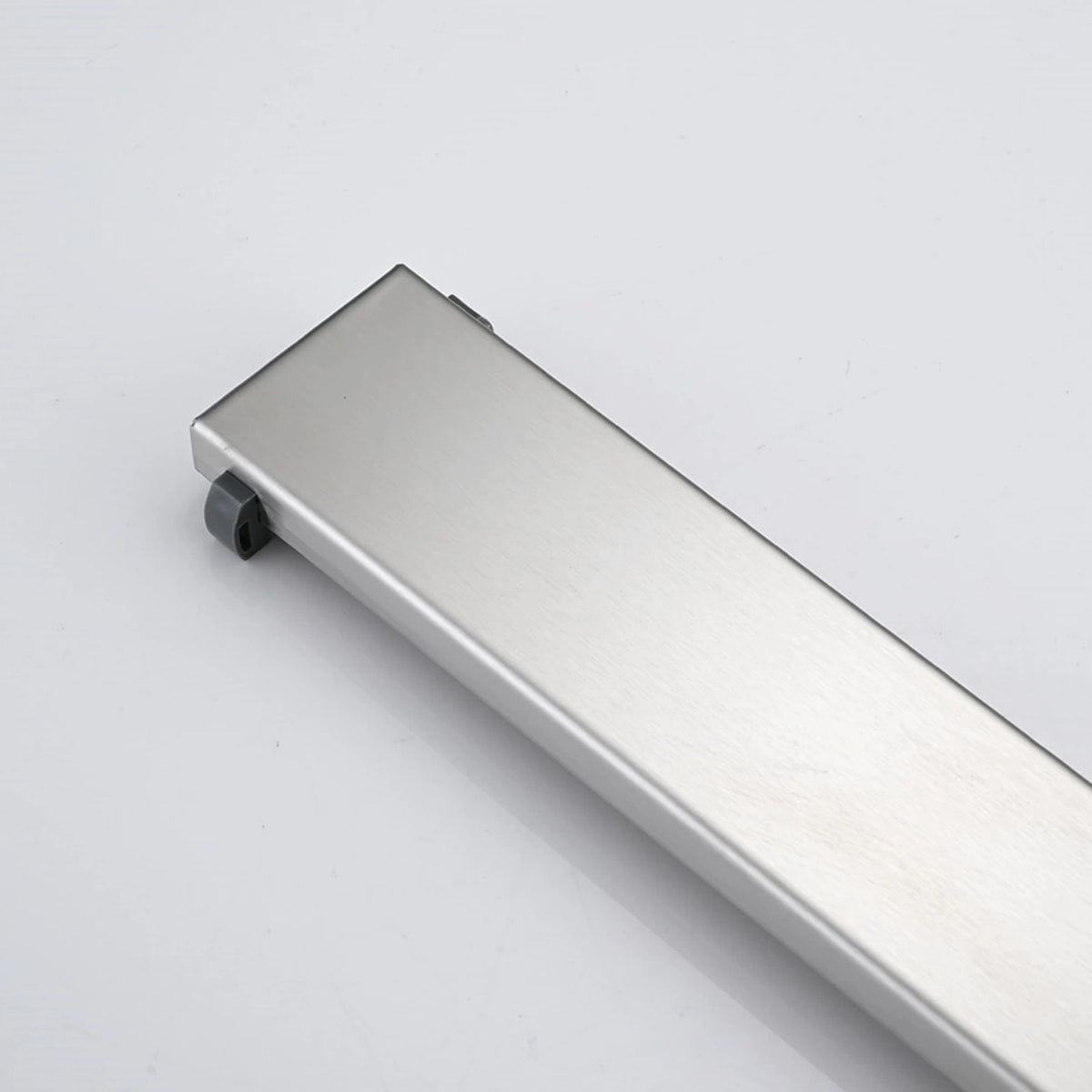 Linear Shower Drain with Reversible Tile Insert Cover Hair Strainer and Leveling Feet