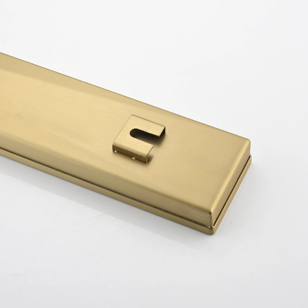 Linear Shower Drain with Reversible Tile Insert Cover Hair Strainer and Leveling Feet