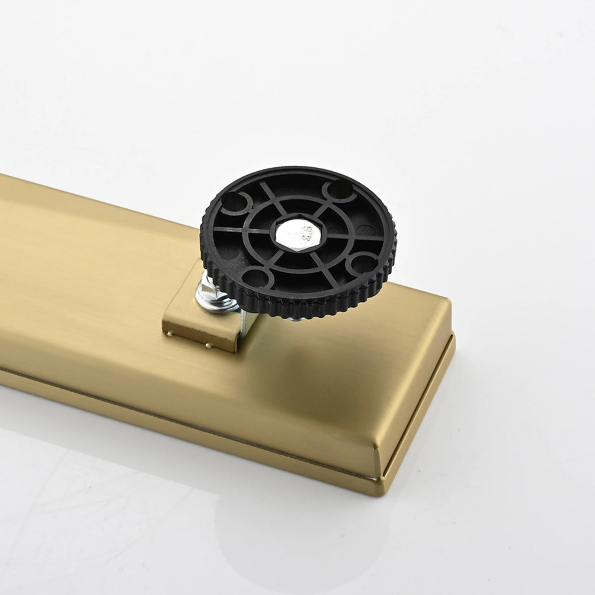 Linear Shower Drain with Reversible Tile Insert Cover Hair Strainer and Leveling Feet