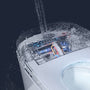 Compact Dual Flush Smart Toilet Bidet Combo with Self-Cleaning Nozzle