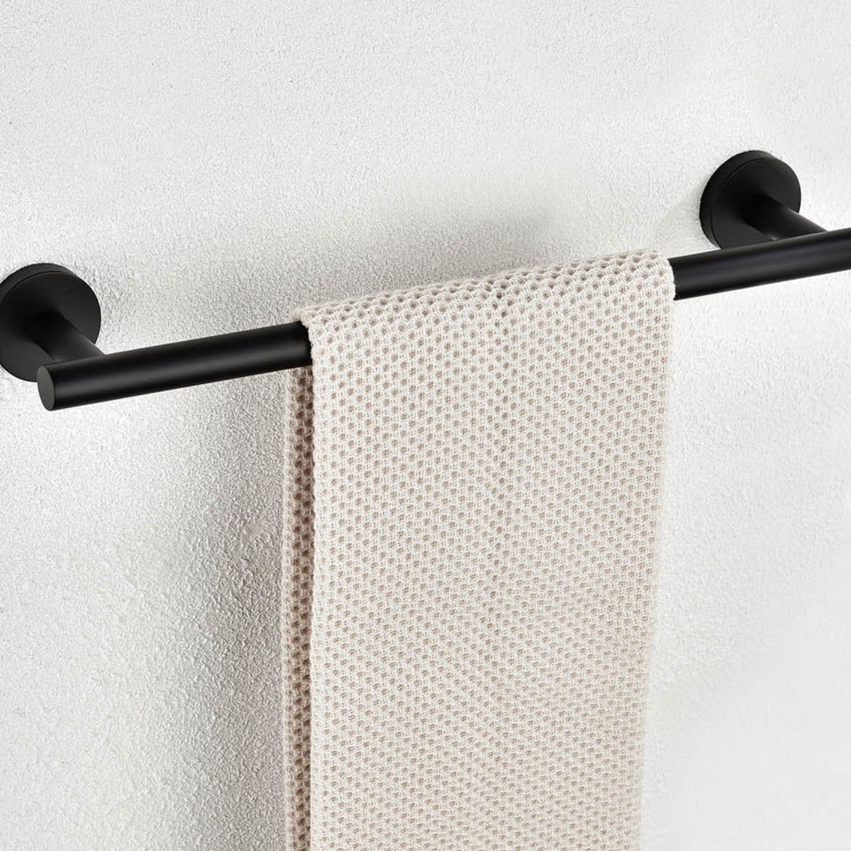 3-Piece Bathroom Hardware Accessories Set with Towel Bar Toilet Paper Holder & Robe Hook