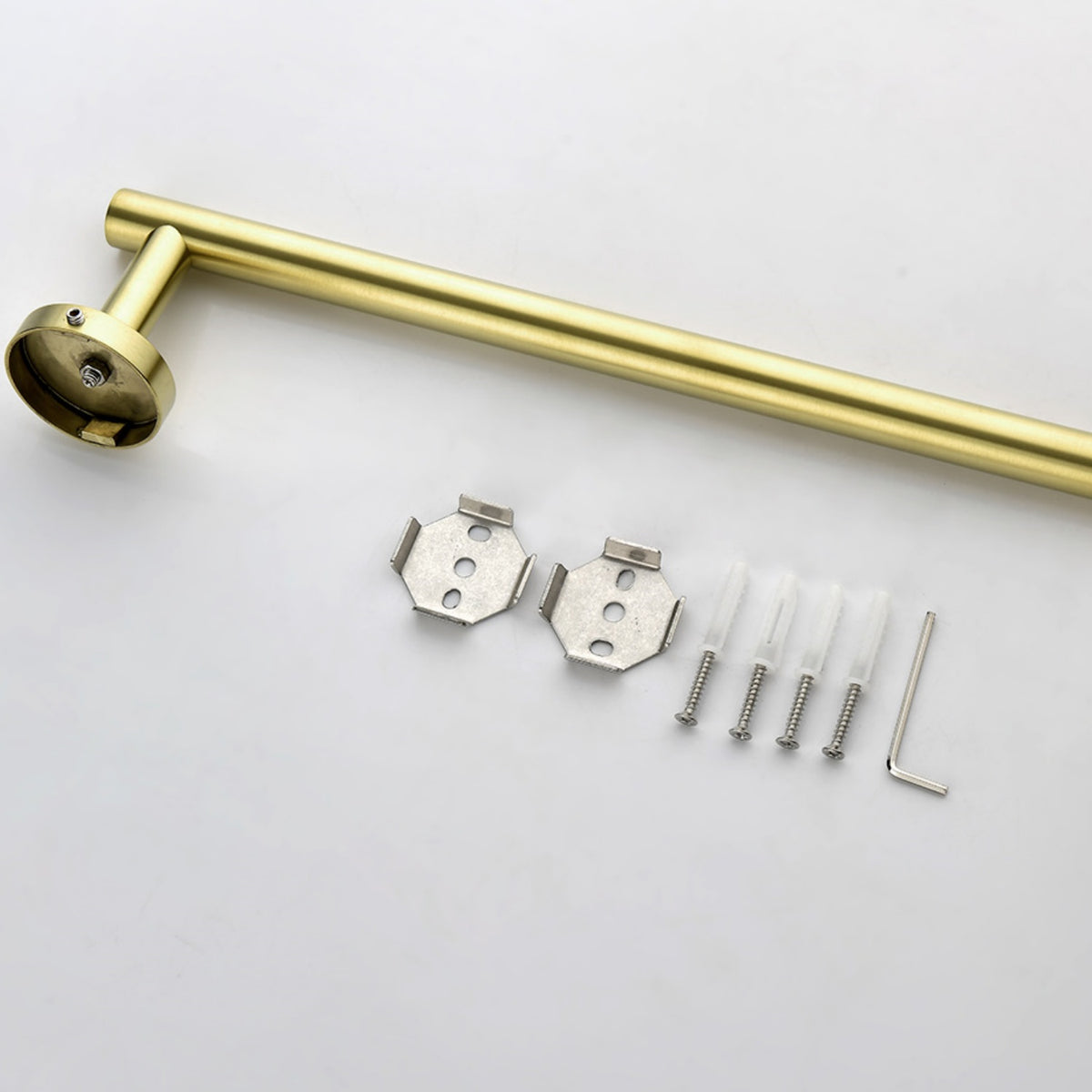 3-Piece Bathroom Hardware Accessories Set with Towel Bar Toilet Paper Holder & Robe Hook