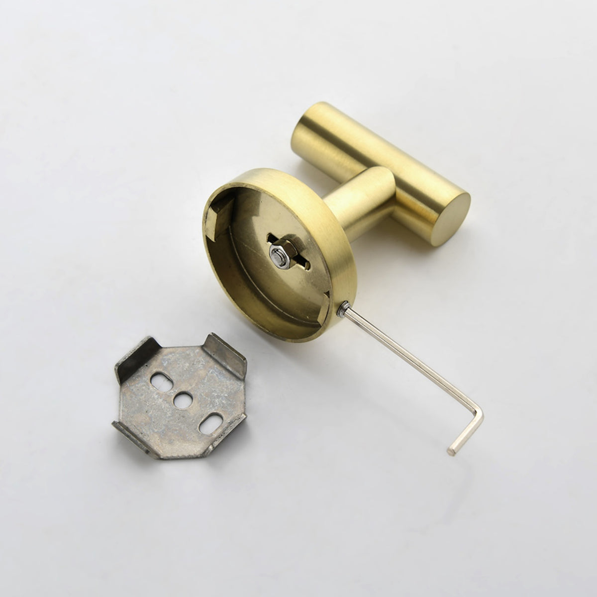 3-Piece Bathroom Hardware Accessories Set with Towel Bar Toilet Paper Holder & Robe Hook