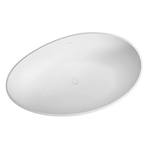 59 Inch Freestanding Solid Surface Soaking Bathtub for Bathroom
