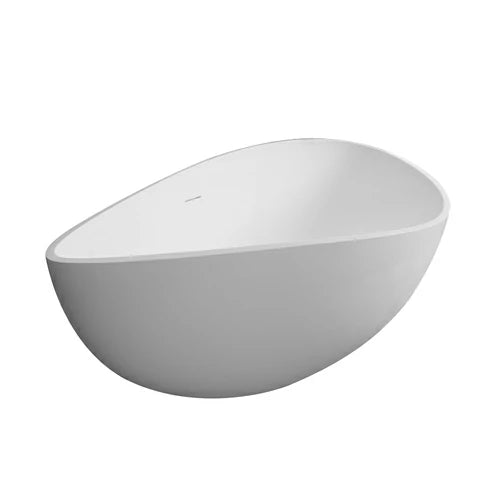 59 Inch Freestanding Solid Surface Soaking Bathtub for Bathroom
