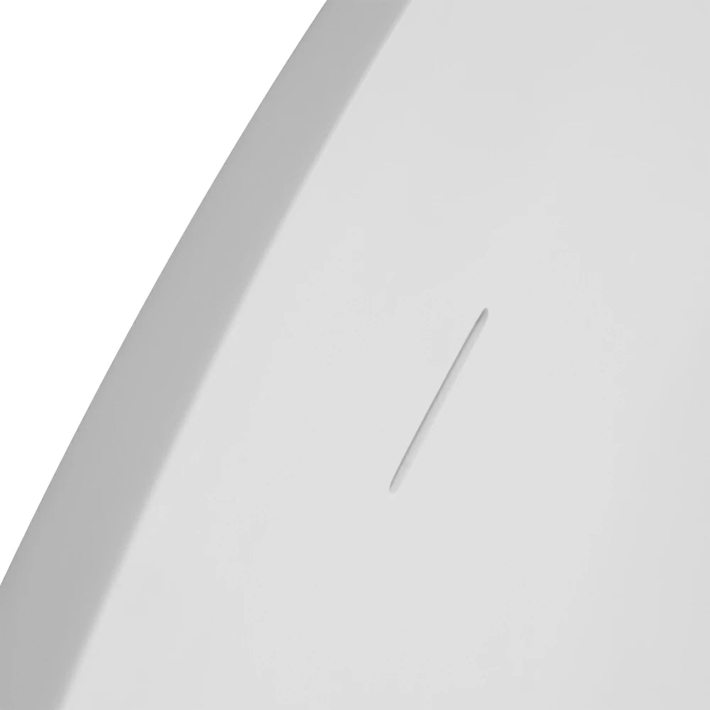 59 Inch Freestanding Solid Surface Soaking Bathtub for Bathroom