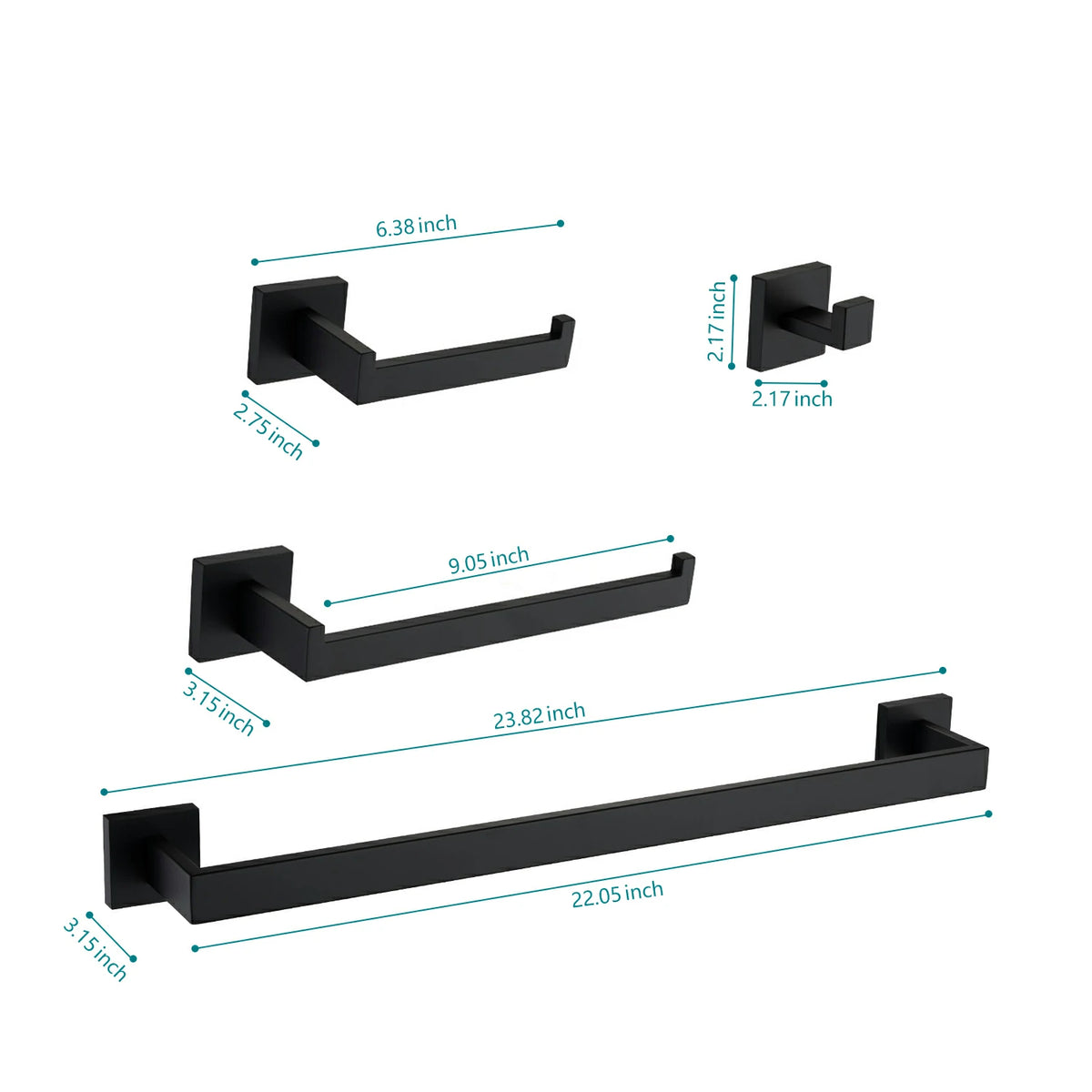 4 Piece / 5 Piece Bathroom Hardware Set