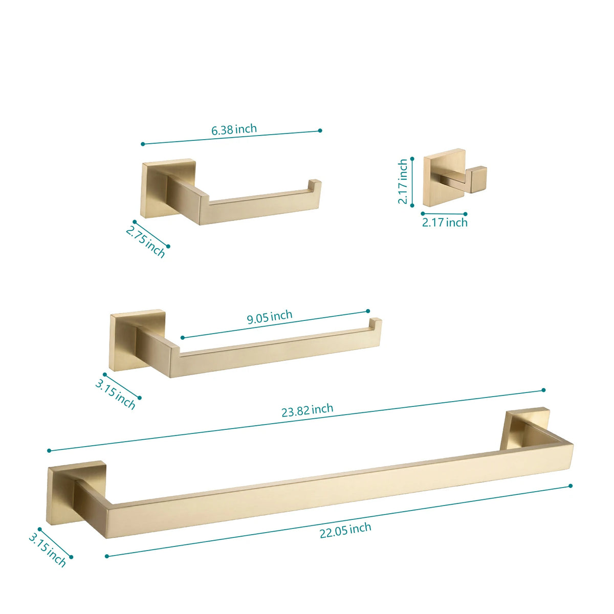 4 Piece / 5 Piece Bathroom Hardware Set