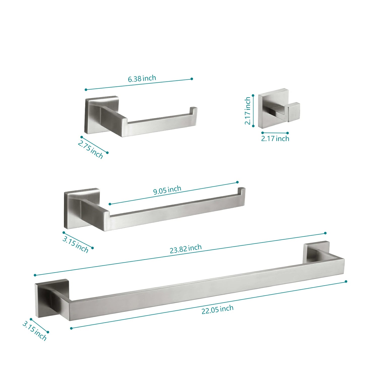 4/ 5/ 6/ 8/ 9 Pieces Bathroom Hardware Set