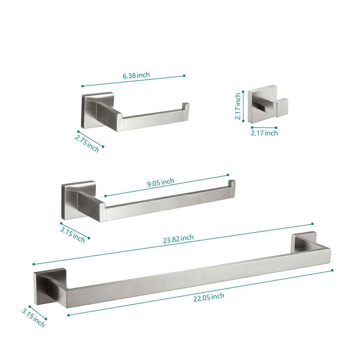 4 Piece / 5 Piece Bathroom Hardware Set