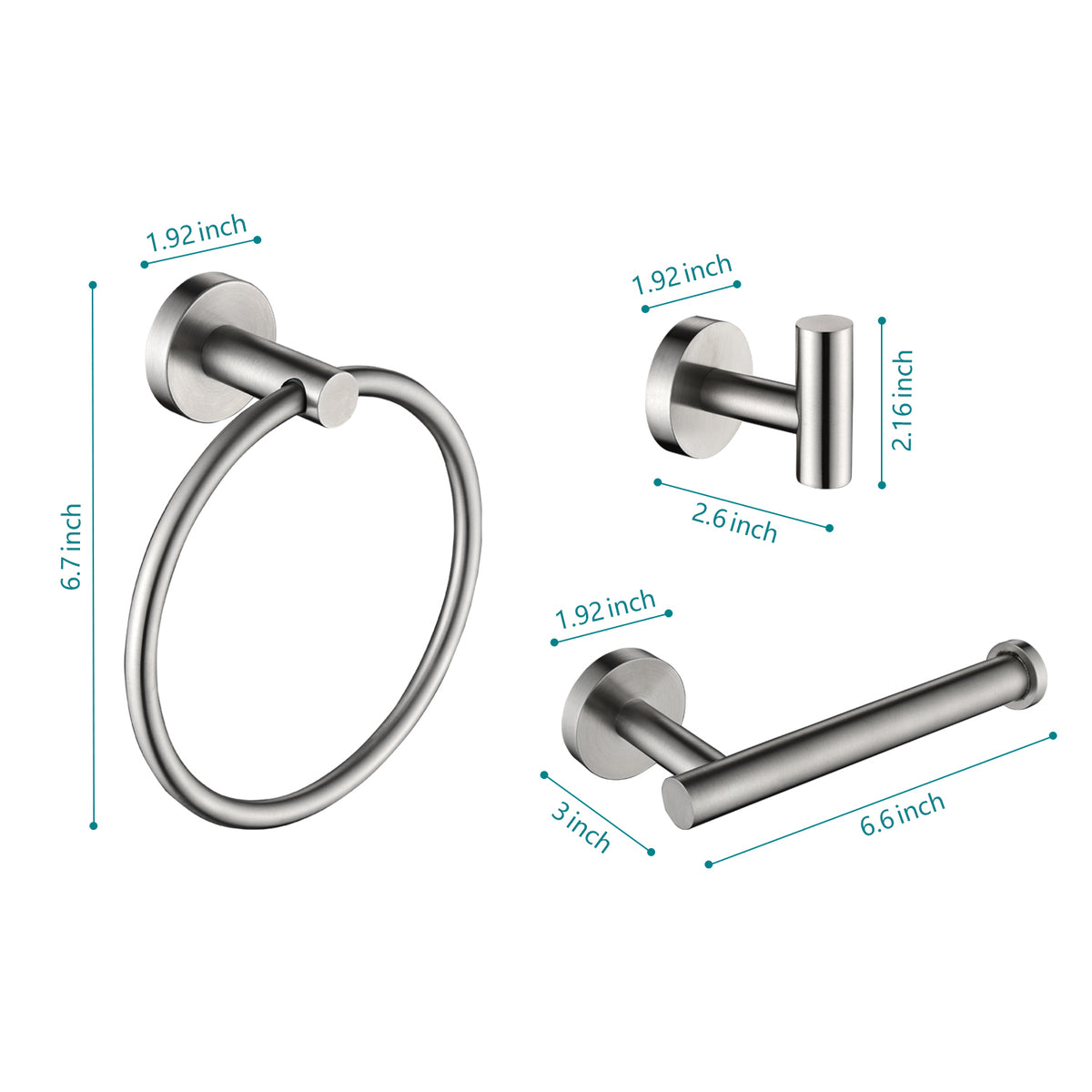 3 - Piece Bathroom Hardware Set