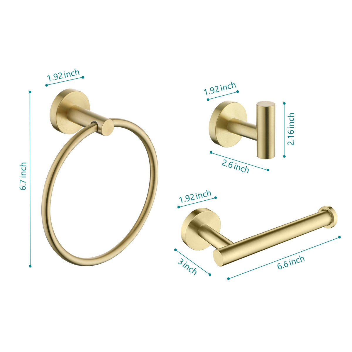 3 - Piece Bathroom Hardware Set