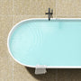 59" Freestanding Stone Resin Soaking Tub with Overflow & Pop-Up Drain