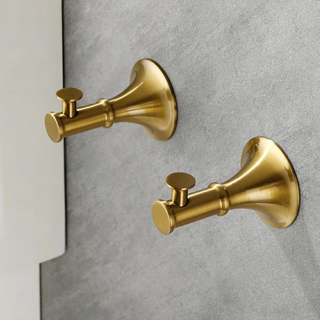 6 Piece Brass Bathroom Towel Rack Set Wall Mount