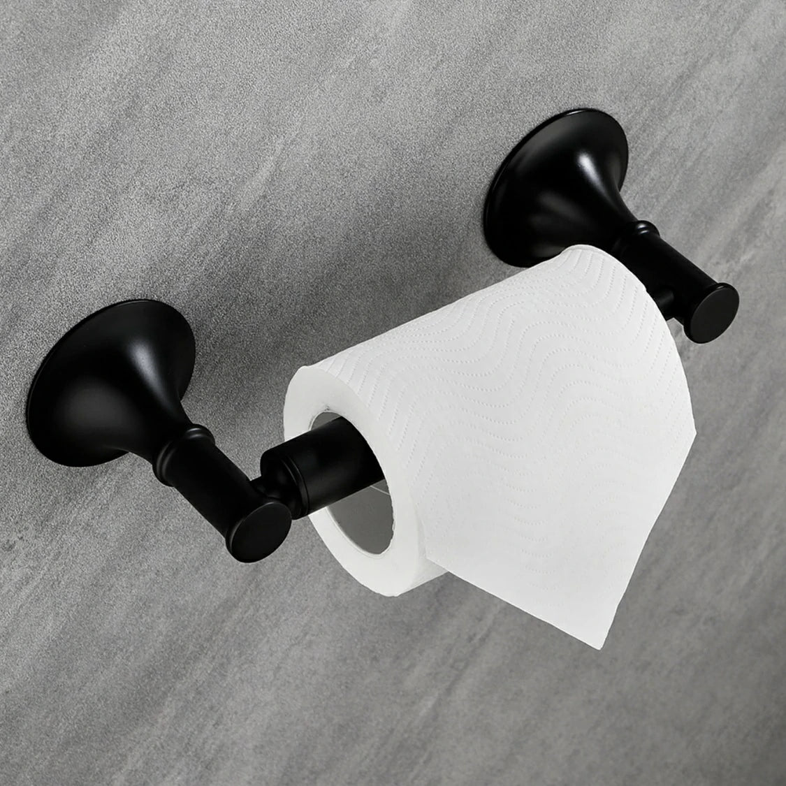 6 Piece Brass Bathroom Towel Rack Set Wall Mount