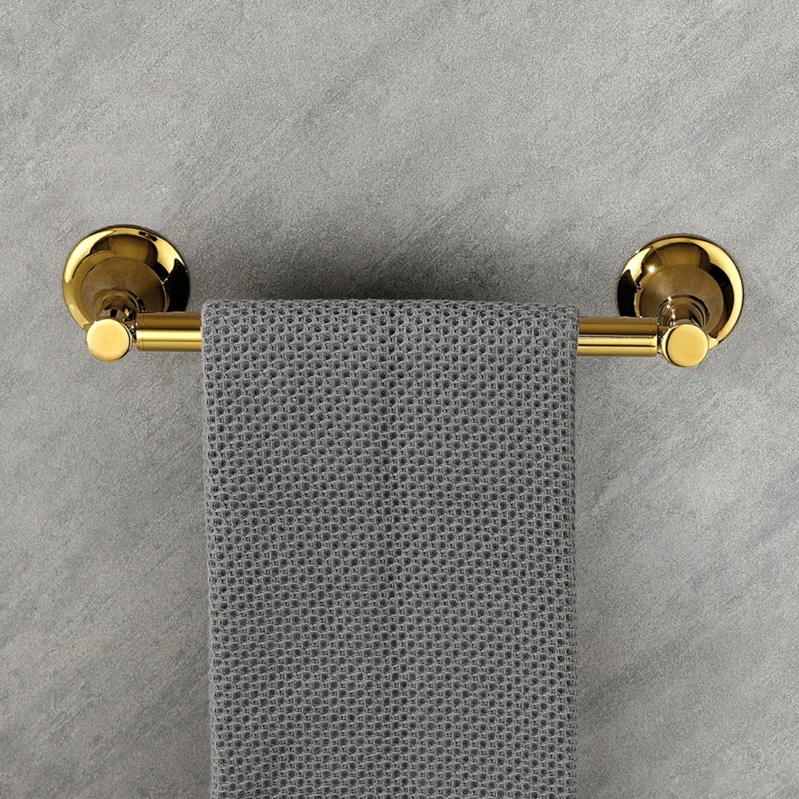 6 Piece Brass Bathroom Towel Rack Set Wall Mount