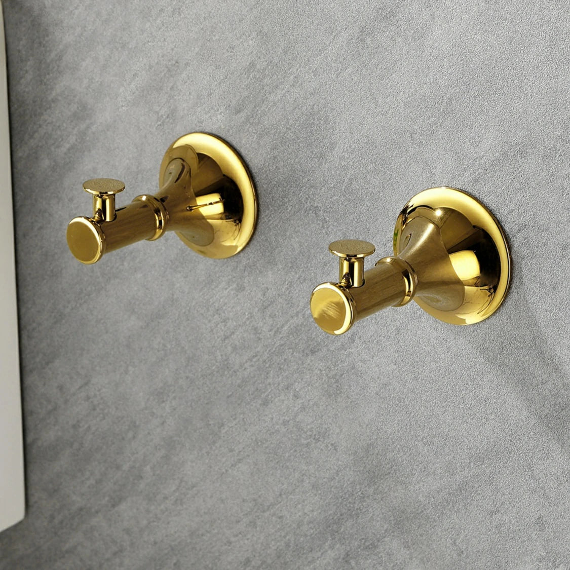 6 Piece Brass Bathroom Towel Rack Set Wall Mount