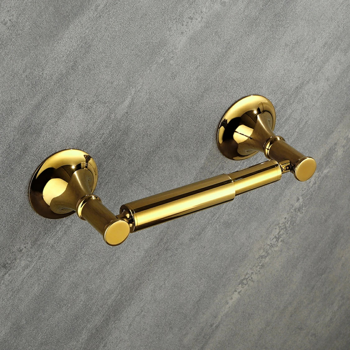 6 Piece Brass Bathroom Towel Rack Set Wall Mount