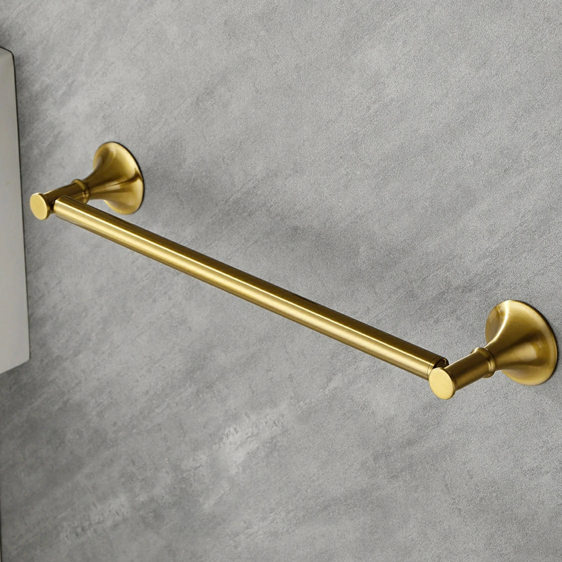 6 Piece Brass Bathroom Towel Rack Set Wall Mount