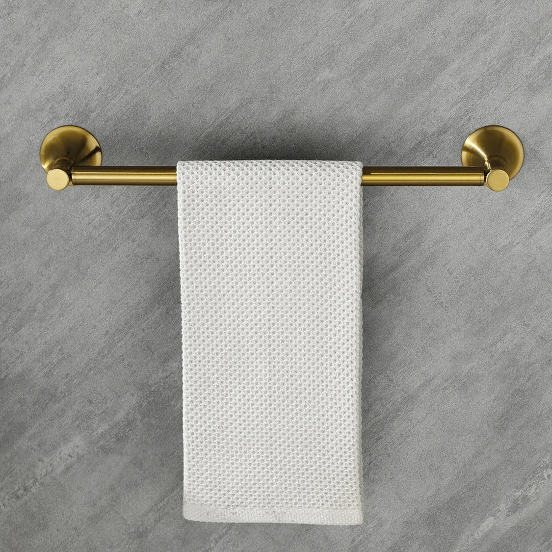 6 Piece Brass Bathroom Towel Rack Set Wall Mount