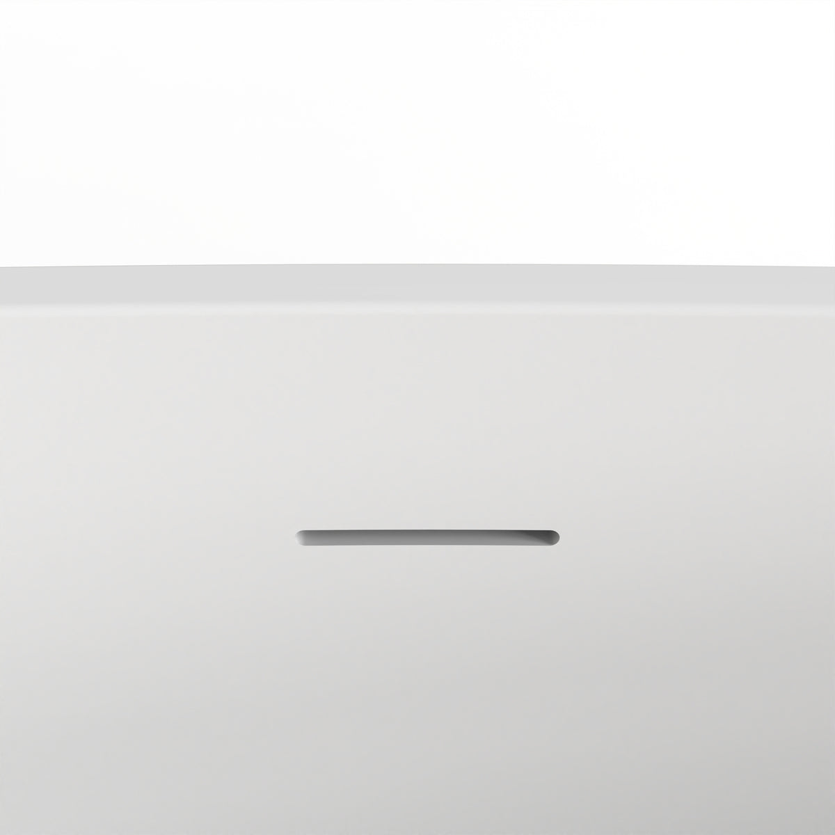 55"/ 59"/63"/65"/71" Matt White Solid Surface Freestanding Soaking Bathtub for Bathroom